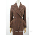 ladies coat four button front pocket